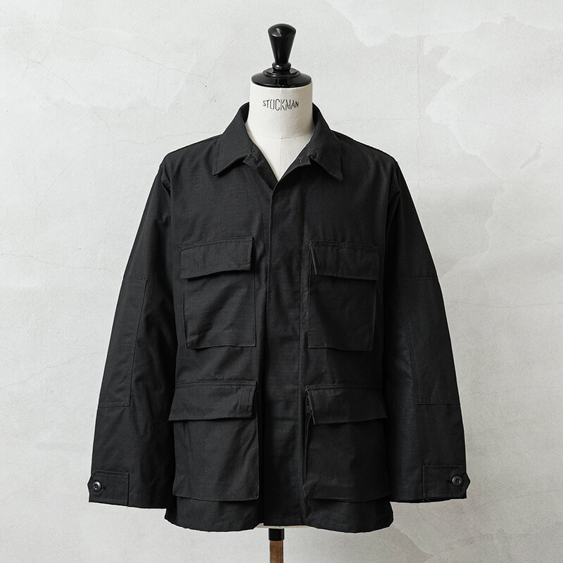 MADE IN USA 新品 米軍 BDU ジャケット 中期型タイプ リップストップ BLACK【クーポン対象外】【I】