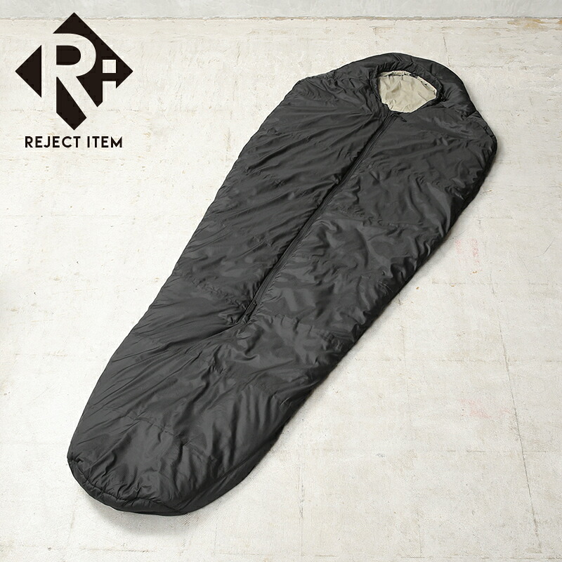 リジェクト 訳あり品 実物 USED 米軍 極寒地用 OUTER スリーピングバッグ / 寝袋 BLACK【クーポン対象外】【I】