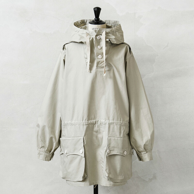 実物 新品 デッドストック スウェーデン軍 M-39 コットン アノラック スノーカモパーカー 3ボタン&ウエストコード【クーポン対象外】【I】|ミリタリーWAIPER 店