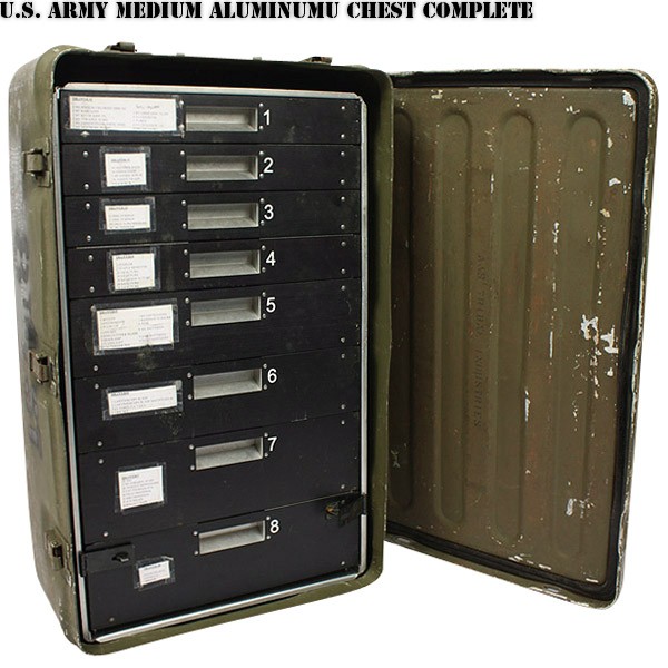 楽天市場 実物 米軍 Army Medium Aluminum チェスト Complete なかなか放出のないレアなアイテム 書類入れや小物の収納にも最適 かなりお勧めです ミリタリーアイテム 中古 Wip03 クーポン対象外 T ミリタリーwaiper 楽天市場店