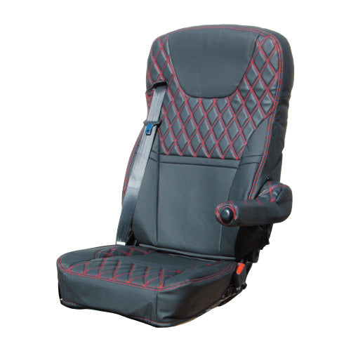 ジェットイノウエ シートカバーCOMBI 17スーパーグレート用 ブラック/赤糸 595345
