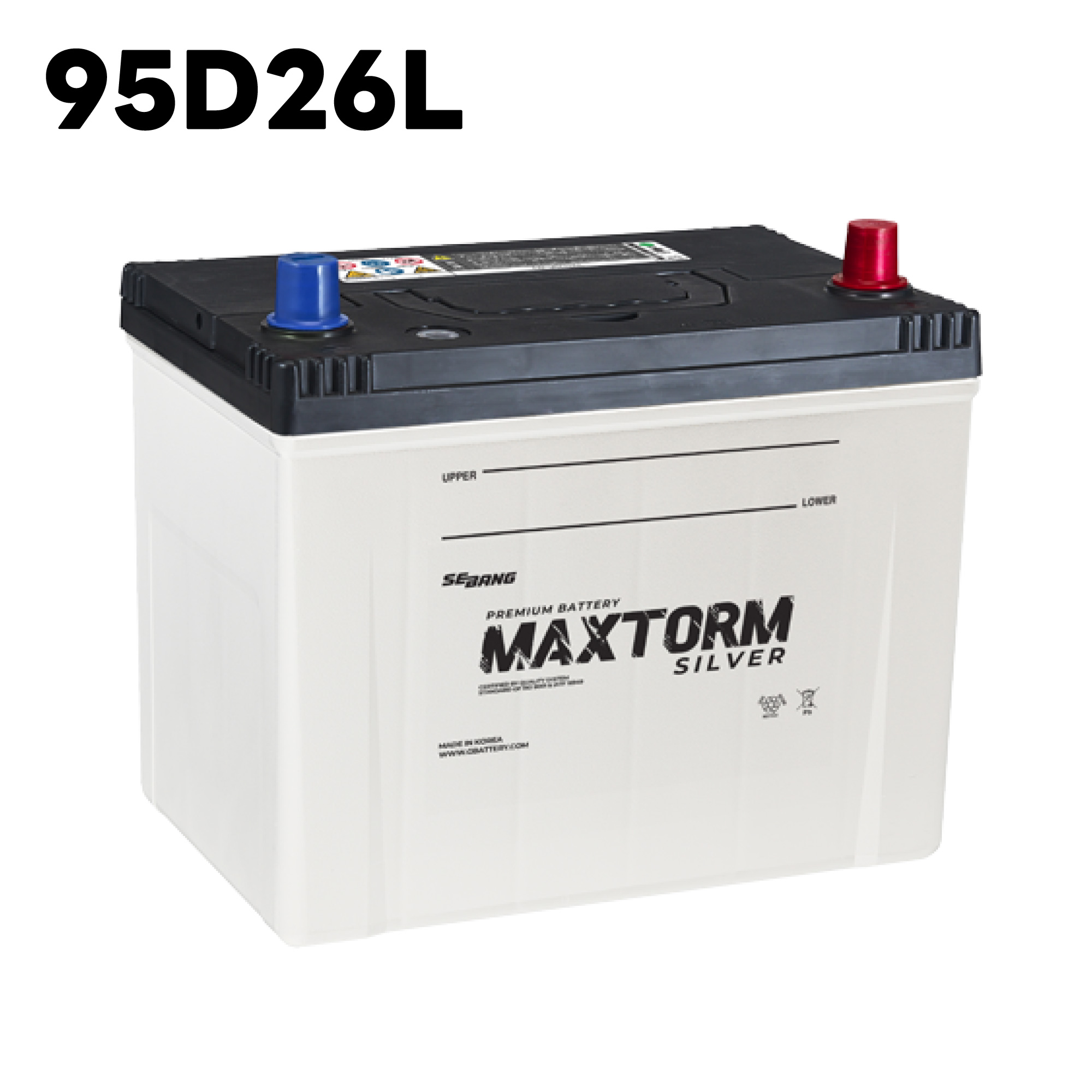 MAXTORM バッテリー MF95D26L 充電制御車用・乗用車用 SILVER SEBANG マックストーム セバン