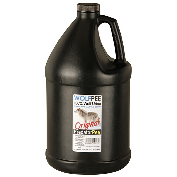 WOLFPEE ウルフピー液体 1ガロン (約3.8L) 忌避剤 熊 忌避剤 クマ 忌避剤 イノシシ 忌避剤 害獣 忌避剤 熊 対策 イノシシ対策 害獣対策 熊よけ クマよけ 獣よけ