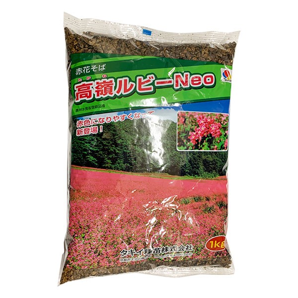 赤花そば 高嶺ルビーneo 1kg 赤色になりやすくなって新登場 送料無料