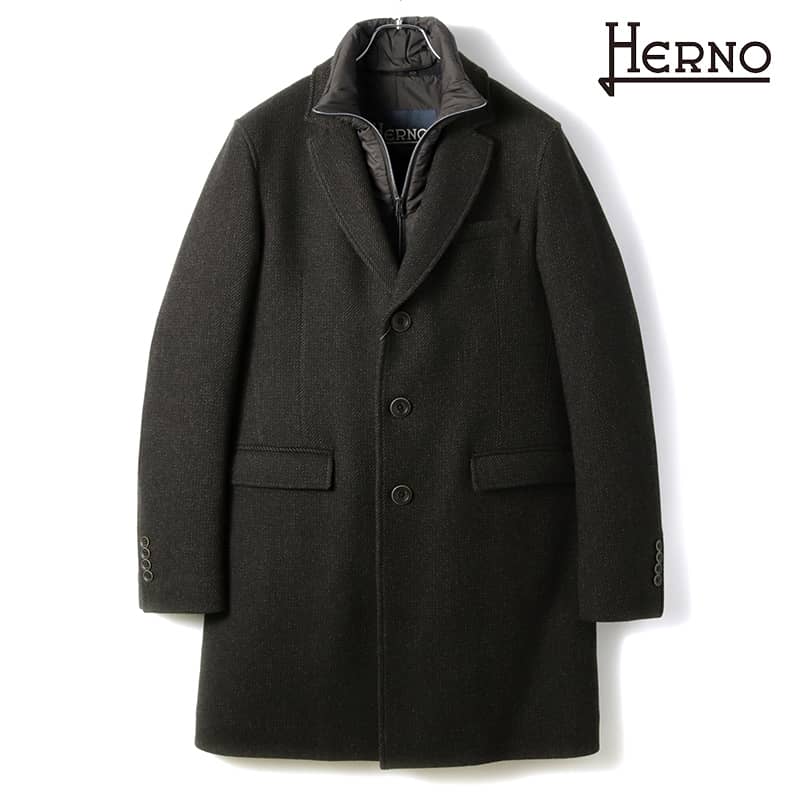 【楽天市場】HERNO / ヘルノウールナイロンソフトメルトン中綿