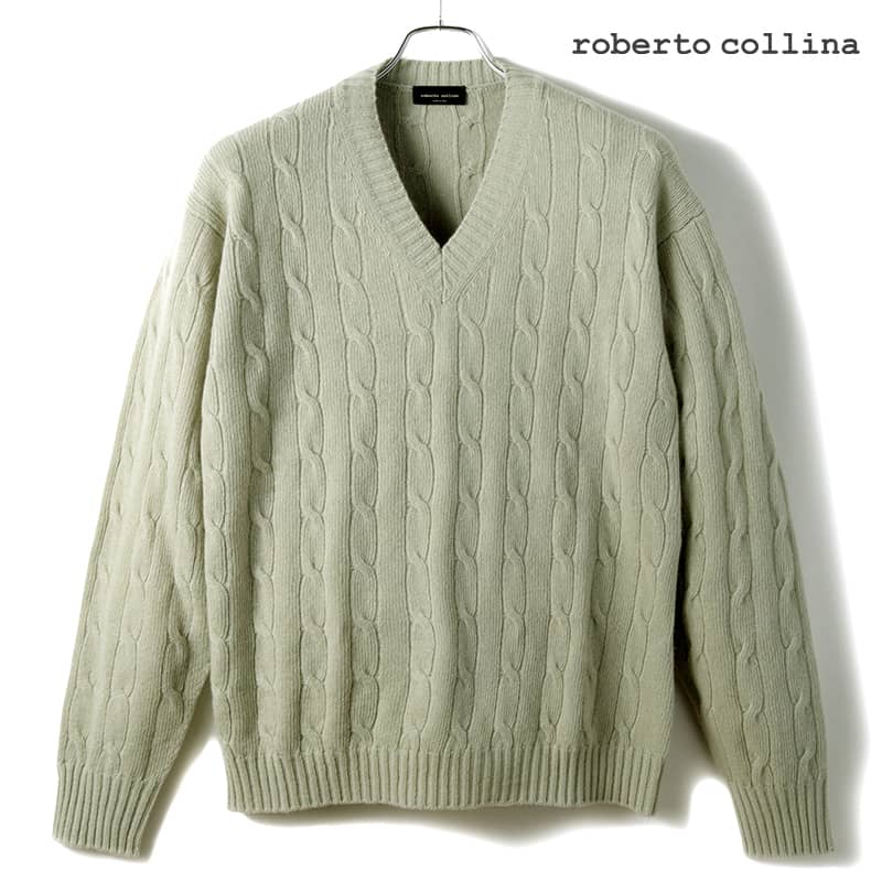 roberto collina(ロベルトコリーナ) カシミア100% ROBERTO COLLINA ロベルト コリーナ レディス カシミアシルク