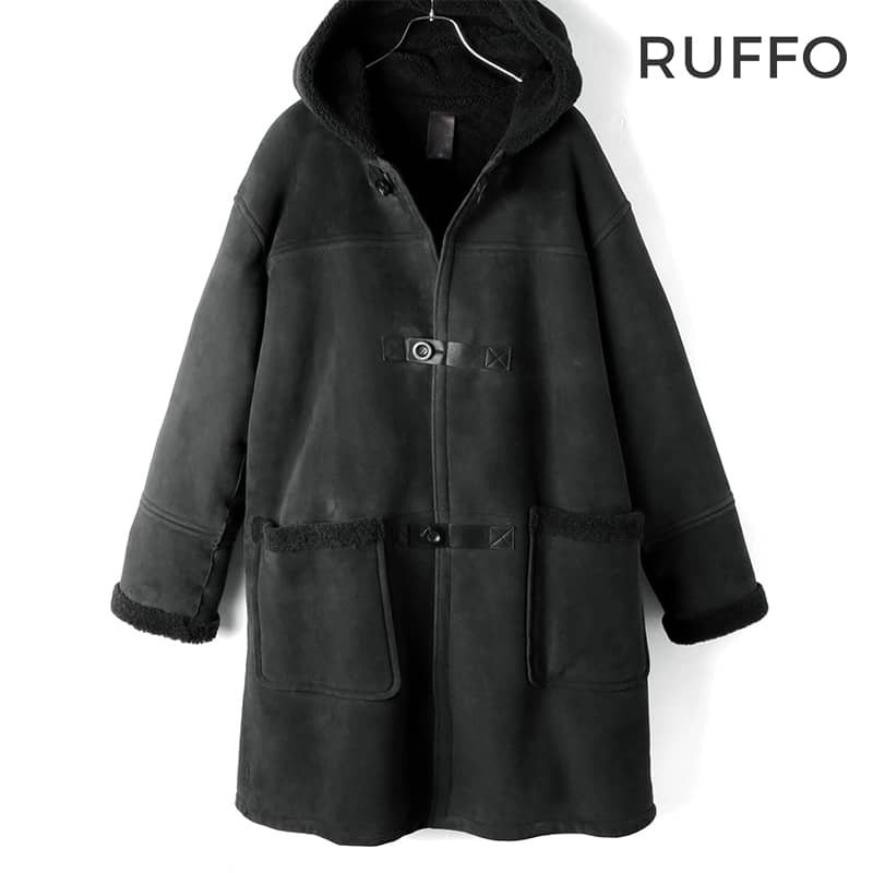 楽天市場】RUFFO / ルッフォムートンファー×ウールニットランチコート 