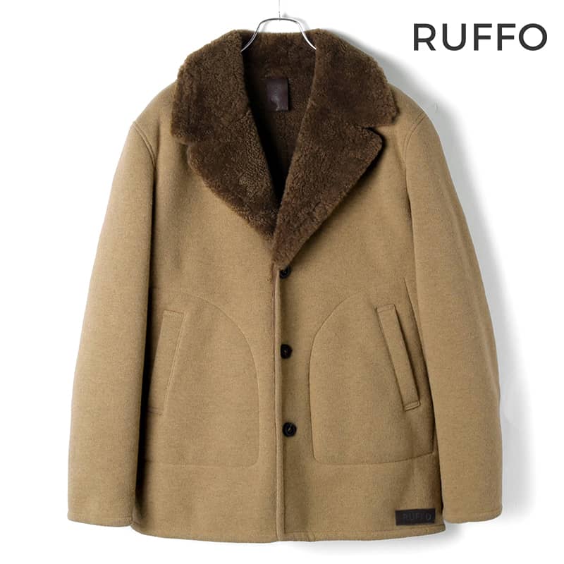 楽天市場】RUFFO / ルッフォムートンレザーランチコート(STEVE 