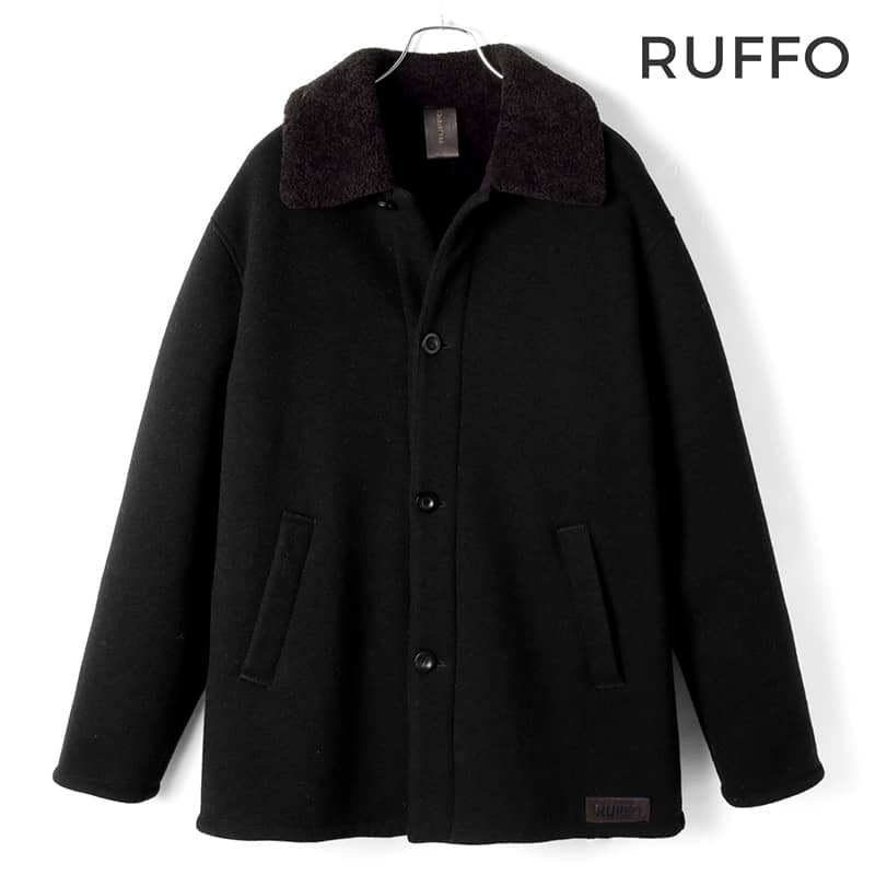 楽天市場】RUFFO / ルッフォムートンファー×ウールニットランチコート 