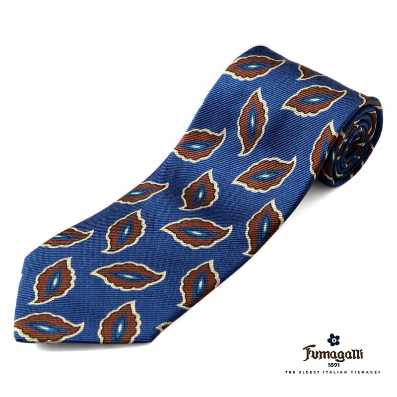 Fumagalli / フマガリ ダイヤ柄プリントネクタイ fmg2350541-1.jpg