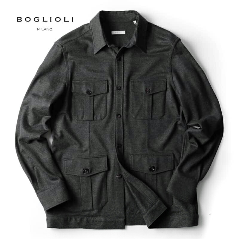 BOGLIOLI ボリオリ モールスキン ひざ丈コート ブラウン L 復活”ブランドの新定番！BOGLIOLI(ボリオリ)ジャケット4型