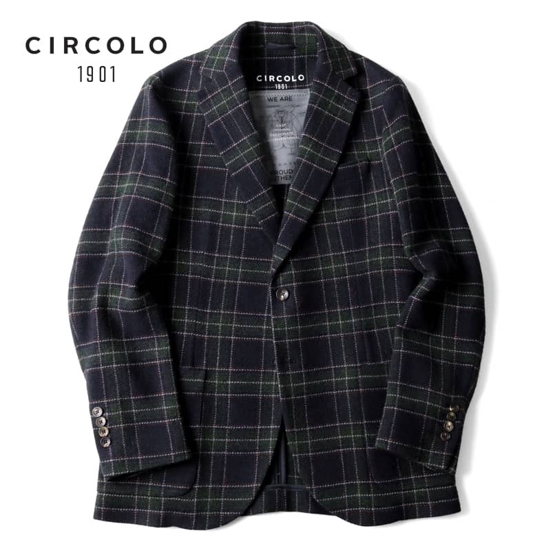 CIRCOLO 1901 チェック柄 テーラードジャケット CIRCOLO チェック柄 テーラードジャケット美品