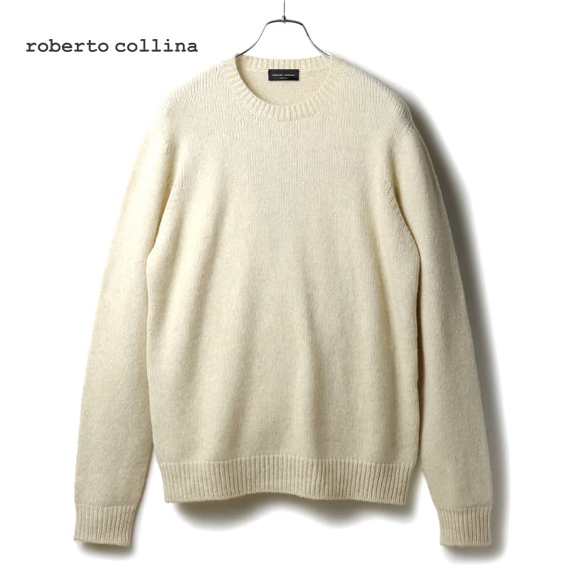 roberto collina【ロベルト コリーナ】ハイネックニット A20203 03 BIANCO ウール ホワイト roberto collina 《 ロベルト コリーナ》正規通販 | 4.444glad