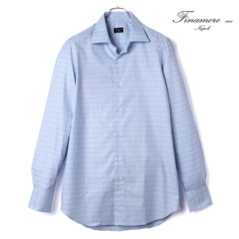 楽天市場】【40%OFF】FINAMORE / フィナモレ｜コットンリネンポプリンストライプ柄イタリアンカラーシャツ(P4029 MILANO  USTICA)｜（ライトブルー×ホワイト）｜ 春夏 ウスティカ ワンピースカラー ドレスシャツ リネンシャツ ハンドメイド 手縫い メンズ イタリア  ...