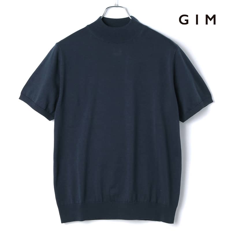 【楽天市場】GIM / ジム｜シーアイランドコットン18G半袖モックネックニット｜（ブラック）｜ 春夏 海島綿 コットンニット セーター サマーニット  ニットソー 半袖ニット メンズ 日本製 アウトレット : WISE MAN'S STORE 楽天市場店