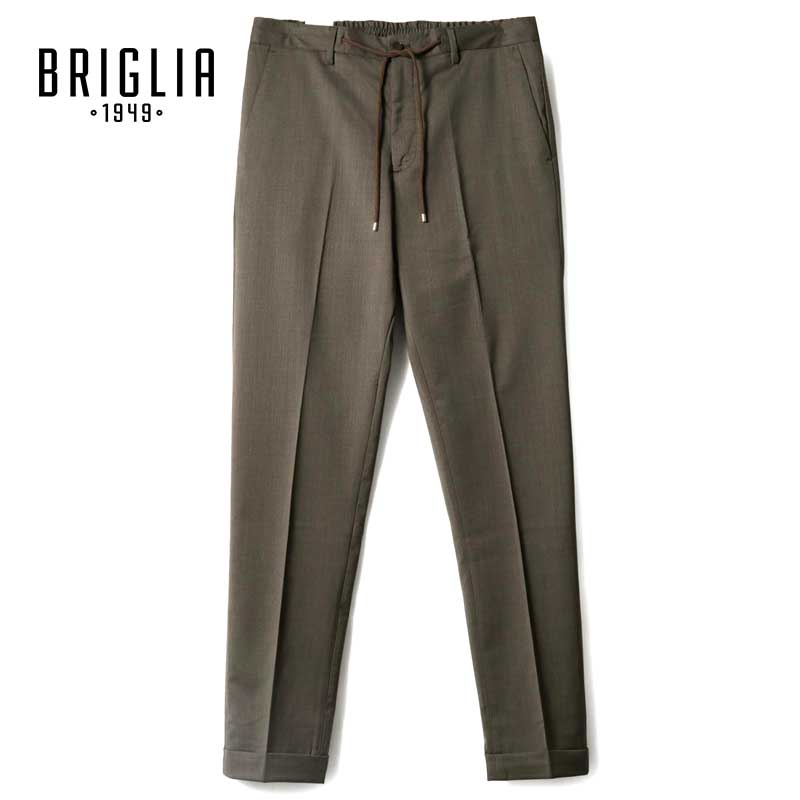 【新品未使用】 BRIGLIA1949（ブリリア1949） コットンパンツ ブリリア 1949 BRIGLIA ／ 製品染めコットンストレッチ