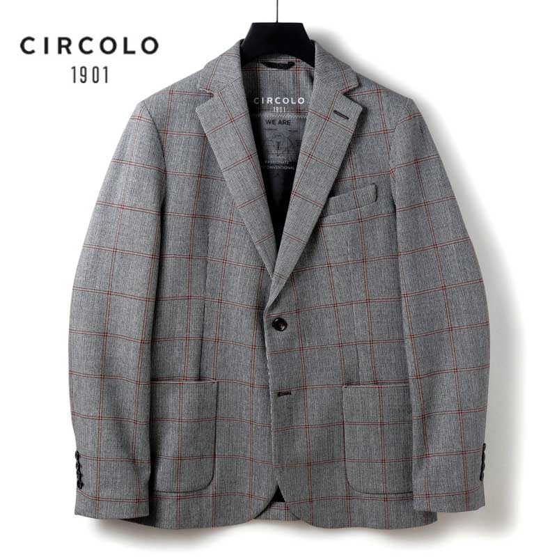 【美品】チルコロ　テーラードジャケット　カーキ　48 コットン　ストレッチ 楽天市場】【40%OFF】CIRCOLO1901 / チルコロ1901｜チェック柄コットン