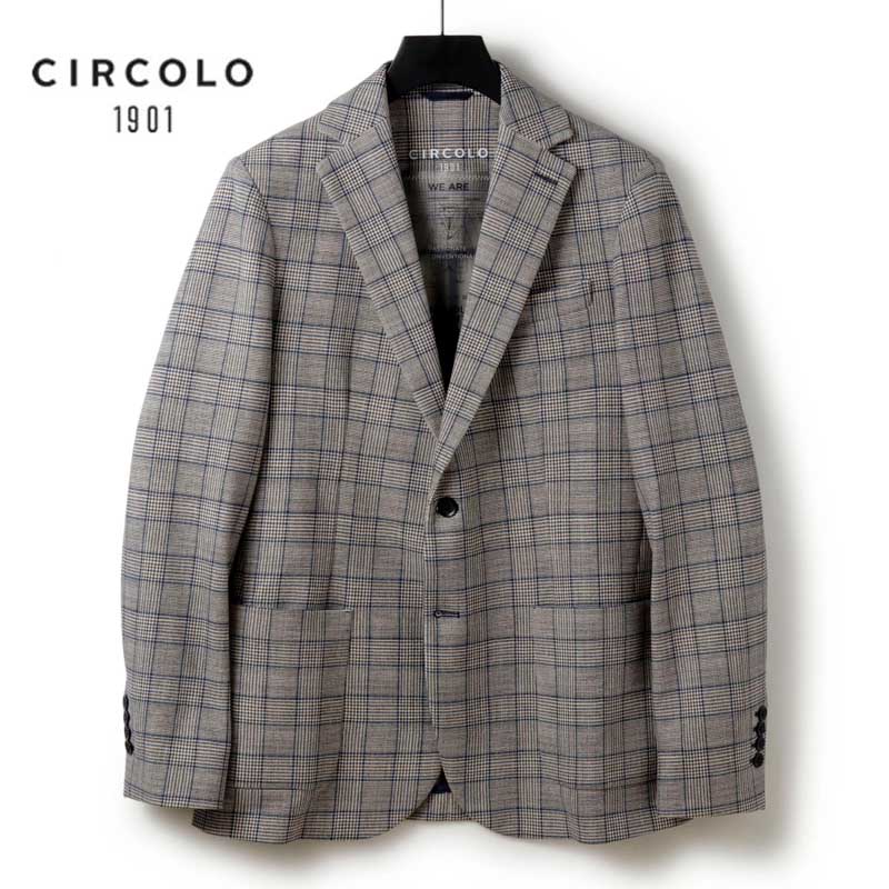 ※舐め犬　未使用　circolo ジャージージャケット48 アイボリー 楽天市場】【50%OFF】CANALI / カナーリ｜コットン千鳥格子柄