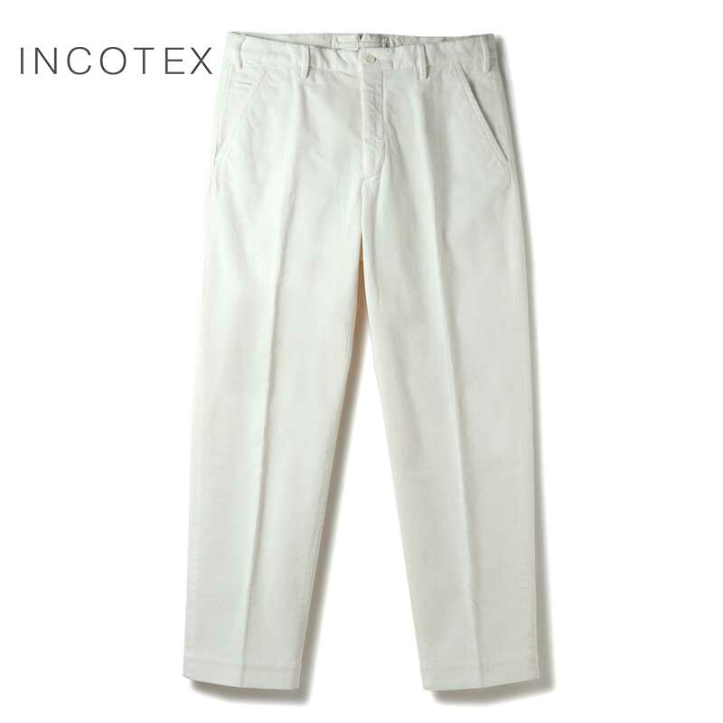 【45%OFF】 INCOTEX / インコテックス｜コットンストレッチノープリーツテーパードパンツ(1W0008/40910)｜（オフホワイト）｜ 秋冬 ボトムス スラックス ノープリーツパンツ テーコーデュロイ ベッチン ベロア メンズ アウトレット｜WISE MAN&rsquo;S STORE 店 20,909円