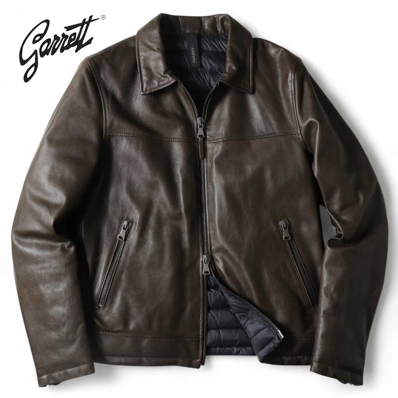 楽天市場】GARRETT / ギャレット｜中綿入りバッファローレザージップ