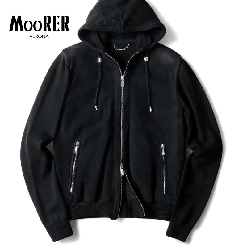美品✨️moorer COSIMO ムーレー レザー パーカー 直営店買付【MooRER】COSIMO-PEP パーカー ナッパレザー (MOORER
