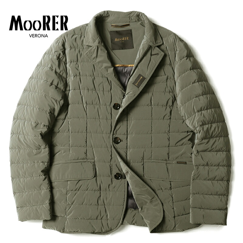 【50%OFF】 MOORER / ムーレー|撥水軽量シルキーマットナイロン3Bダウンジャケット(ZAVYER-OS)|(MILITARE)| 3シーズン ライトダウンジャケット テーラードダウン メンズ イタリア アウトレット|WISE MAN’S STORE 店