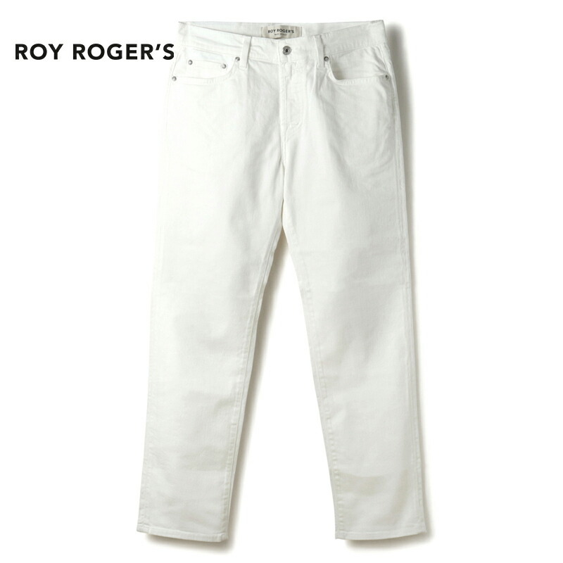 【35%OFF】 ROY ROGER'S / ロイロジャース｜コットンストレッチホワイトデニムパンツ(Donatello JP MAN BULL ELAST)｜（オフホワイト）｜ ホワイトデニムパンツ ジーンズ 5ポケットパンツ 生成りデニム カツラギ メンズ イタリア アウトレット