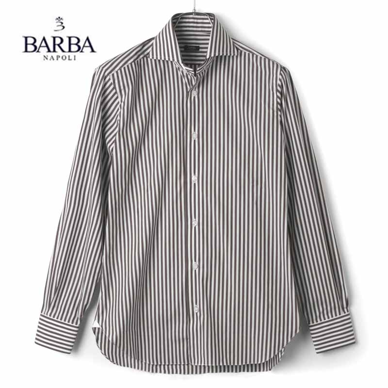 【新品未使用】バルバ　ダンディライフ　麻ストライプシャツS38　定価約4.8万円 楽天市場】【30%OFF】BARBA / バルバ｜DANDY LIFEウォッシュド