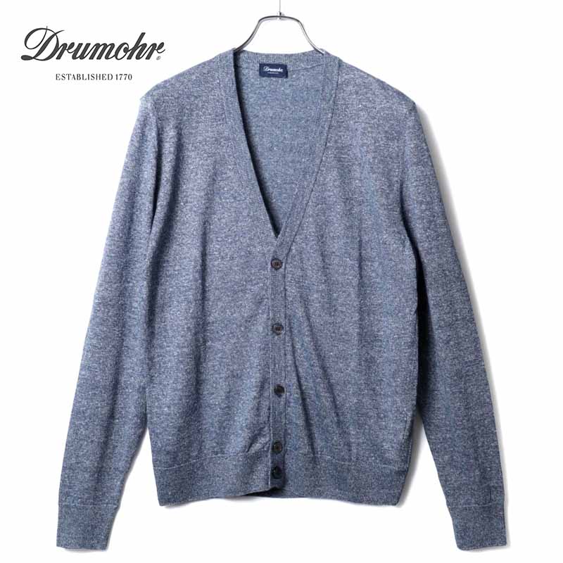 極美品 DRUMOHR コットンニット カーディガン 44 極美品 DRUMOHR コットンニット カーディガン 44