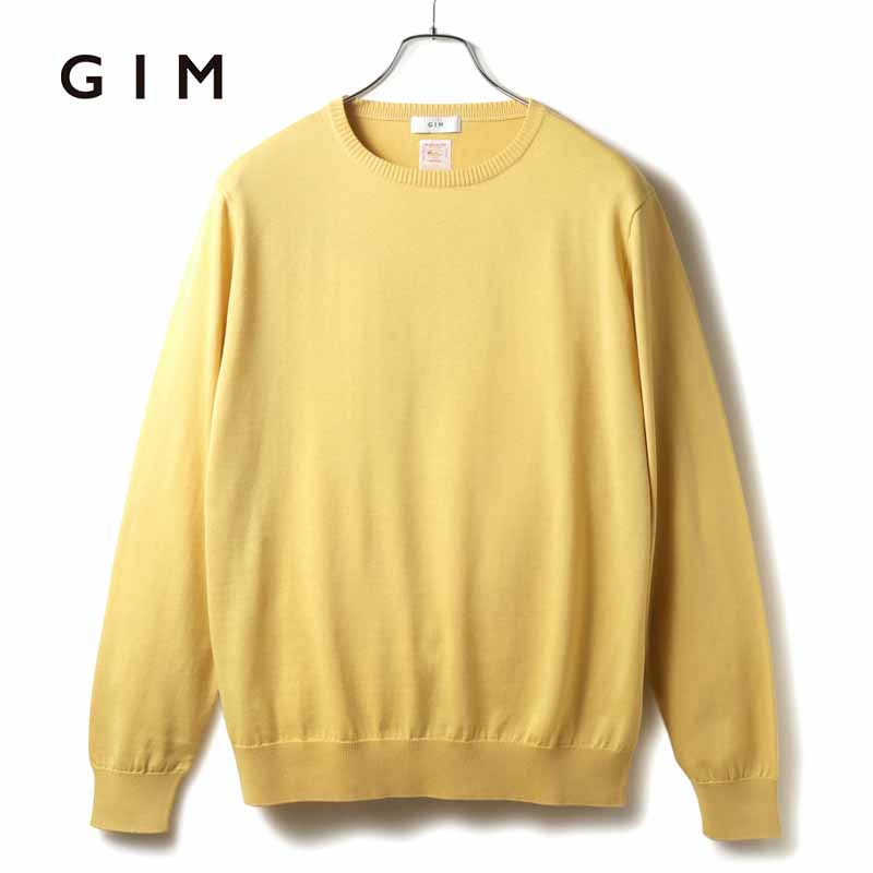 楽天市場】GIM / ジム｜シーアイランドコットン18G長袖ニット