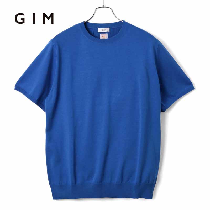 gim GIM / ジム アメリカンシーアイランドコットン14G長袖モック