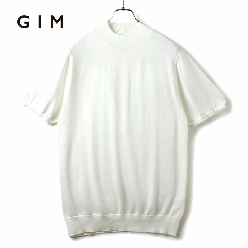 楽天市場】GIM / ジム｜シーアイランドコットン18G半袖モックネック