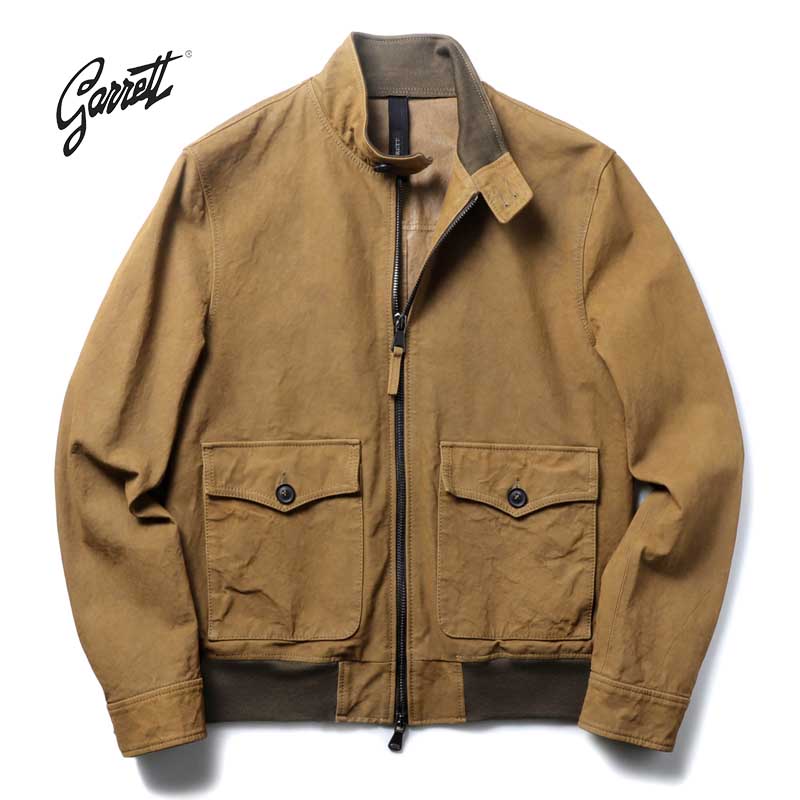 ギャレット レザージャケット ボンバージャケット GARRETT / ギャレットナッパレザーボンバージャケット（ブラック
