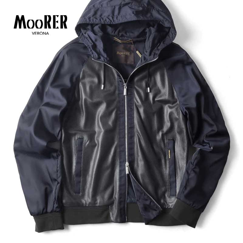 楽天市場】【50%OFF】MOORER / ムーレー｜パンチングレザー×ナイロン