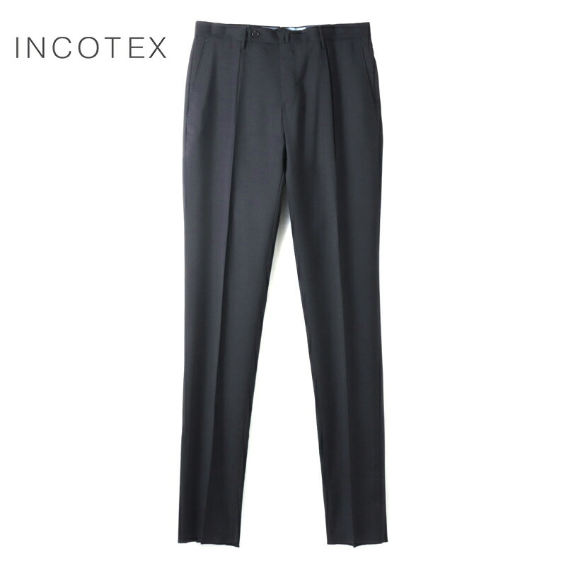 【35%OFF】 INCOTEX / インコテックス｜Super100'sウールトロピカル1プリーツパンツ31型/SLIM FIT(1T0031/5006B)｜（ダークネイビー）｜ 春夏 ボトムス スラックス ビジネス ウールパンツ メンズ アウトレット
