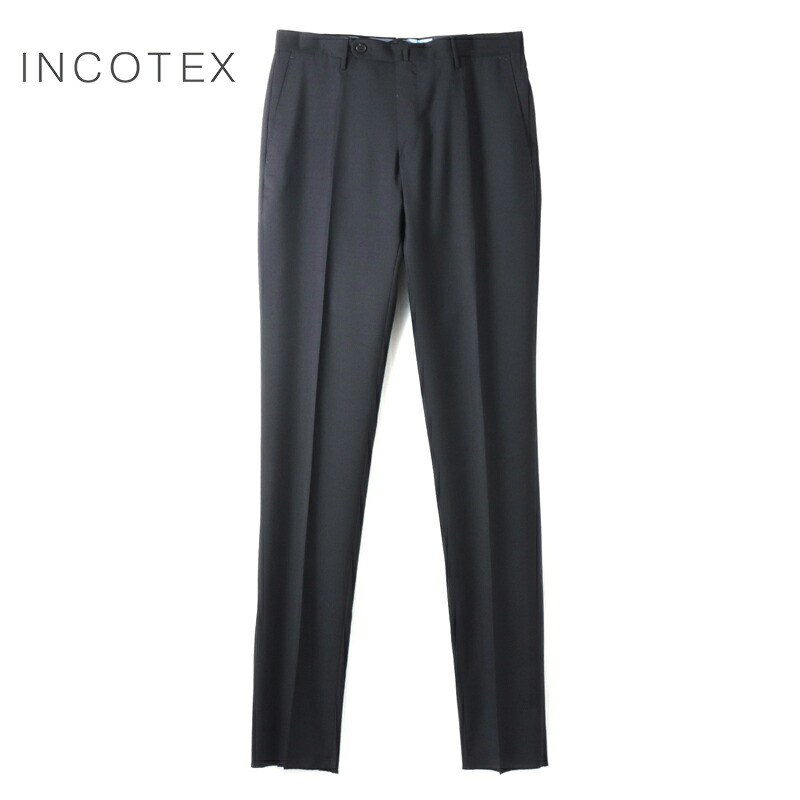 【35%OFF】 INCOTEX / インコテックス｜Super100'sウールトロピカルノープリーツパンツ35型/SLIM FIT(1T0035/5006B)｜（ダークネイビー）｜ 春夏 ボトムス スラックス ビジネス ウールパンツ メンズ アウトレット