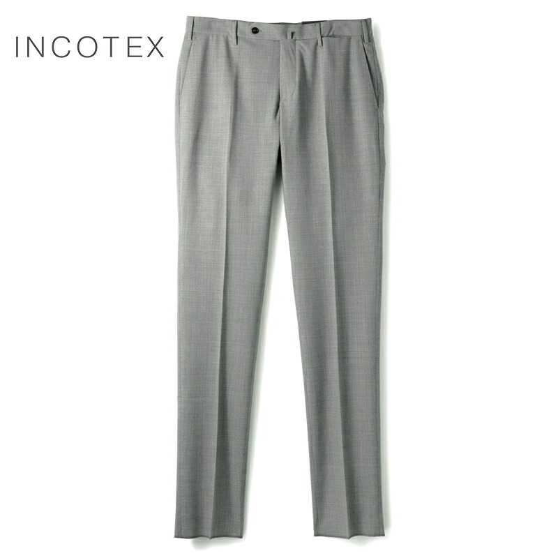 【35%OFF】 INCOTEX / インコテックス｜テクノウールトロピカルノープリーツパンツ35型/SLIM FIT(1TS035/9169B)｜（ライトグレー）｜ 春夏 ボトムス スラックス ビジネス ウールパンツ イージーケア TEKNOSARTORIAL メンズ アウトレット
