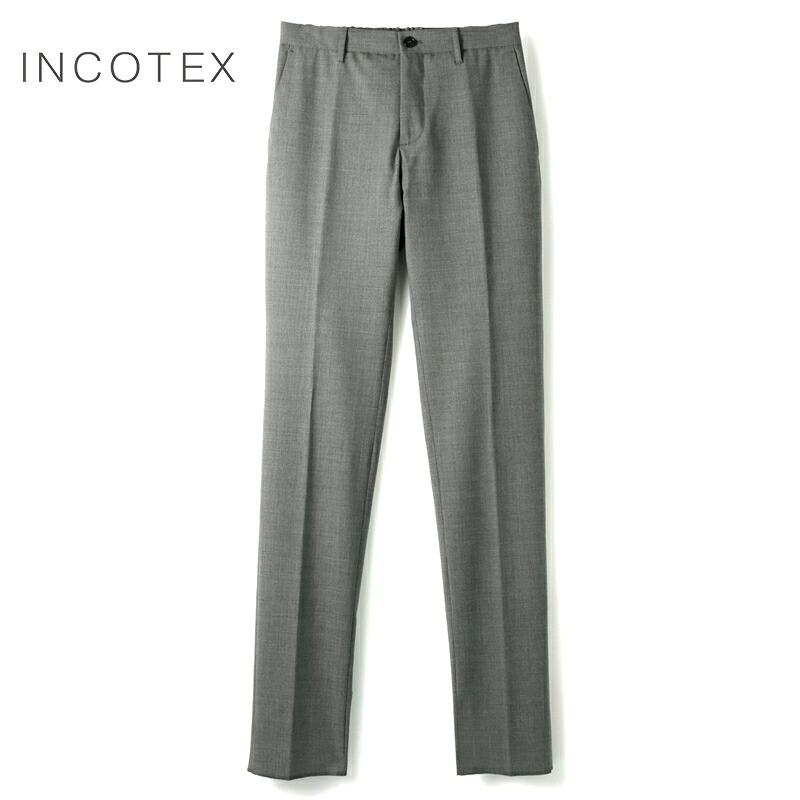 【35%OFF】 INCOTEX / インコテックス｜テクノウールトロピカルノープリーツバックシャーリングパンツ84型/SLIM FIT(1TS084/9169B)｜（ミディアムグレー）｜ 春夏 ボトムス スラックス ビジネス イージーパンツ イージーケア TEKNOSARTORIAL メンズ アウトレット 26,026円