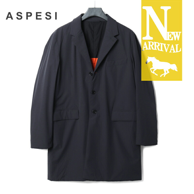 アスペジ★ネイビー/XS/中綿ステンカラーコート/Thermore保温綿 アスペジ ネイビー XS 中綿ステンカラーコート Thermore保温綿