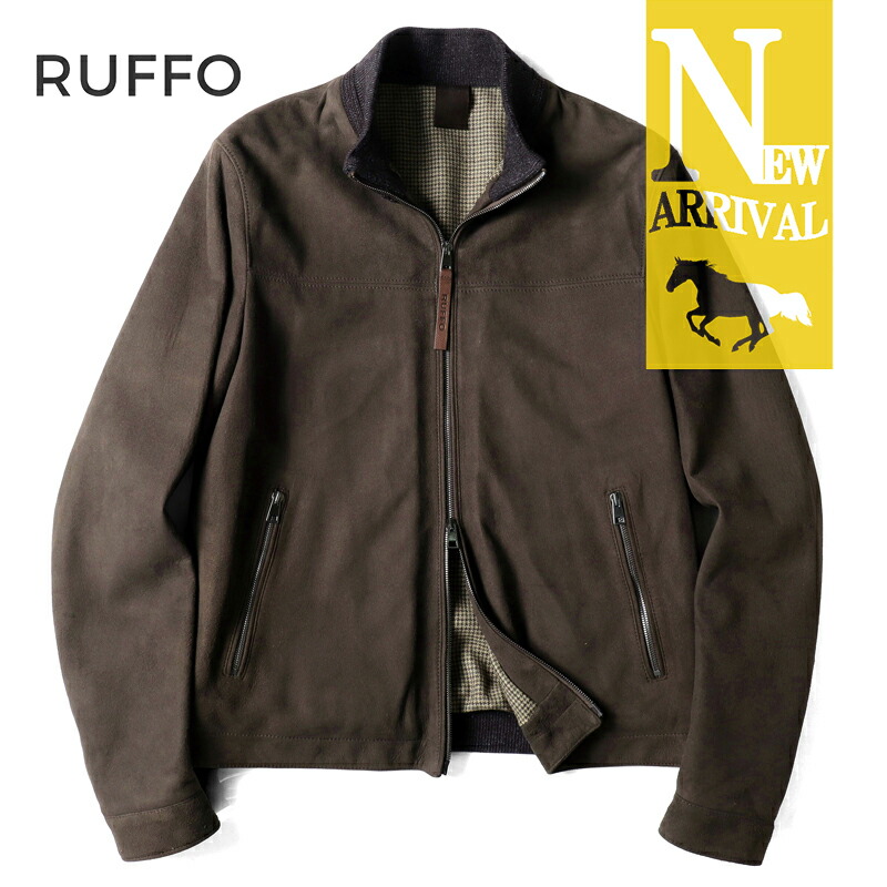 楽天市場】RUFFO / ルッフォ｜ゴートスエードシングルライダース