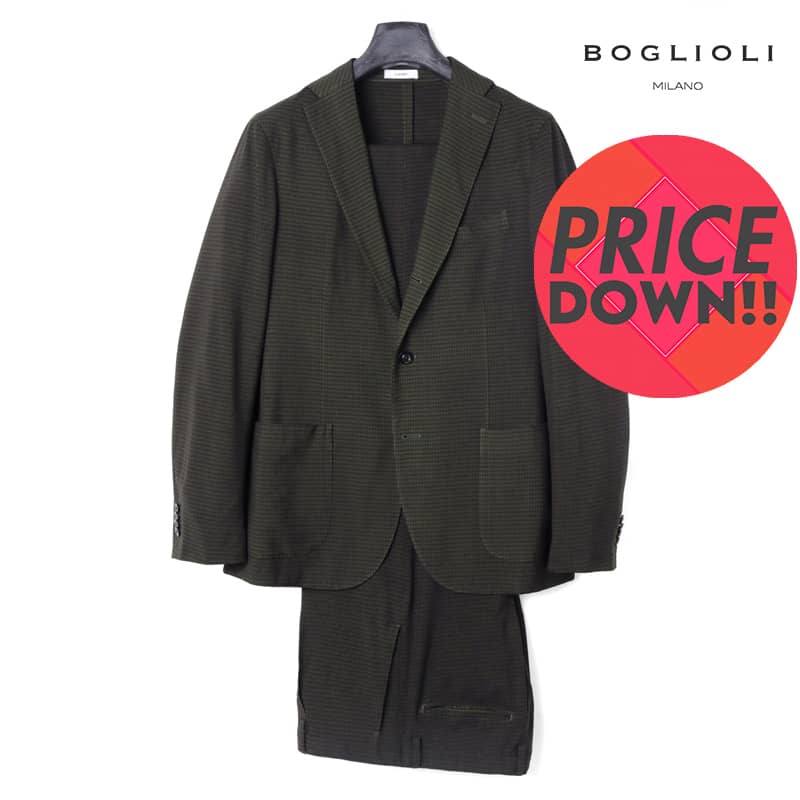 【楽天市場】【60%OFF】BOGLIOLI / ボリオリ｜製品染めウールライトフランネルグレンチェック柄6Bダブルスーツ(K.JACKET)｜（グレー×ブラック×イエロー）｜  秋冬 ケージャケット kジャケット スーツ ダブルブレスト セットアップ ビジネス メンズ ...