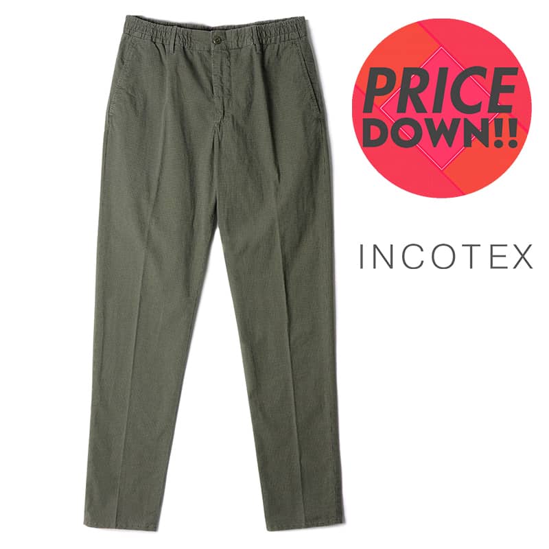 【楽天市場】INCOTEX / インコテックス｜ウールフランネルウエストシャーリングスリムテーパードパンツ(84型/SLIM  FIT)｜（チャコールグレー）｜ 秋冬 84モデル ボトムス スラックス イージーパンツ ドローコードパンツ メンズ イタリア アウトレット ...