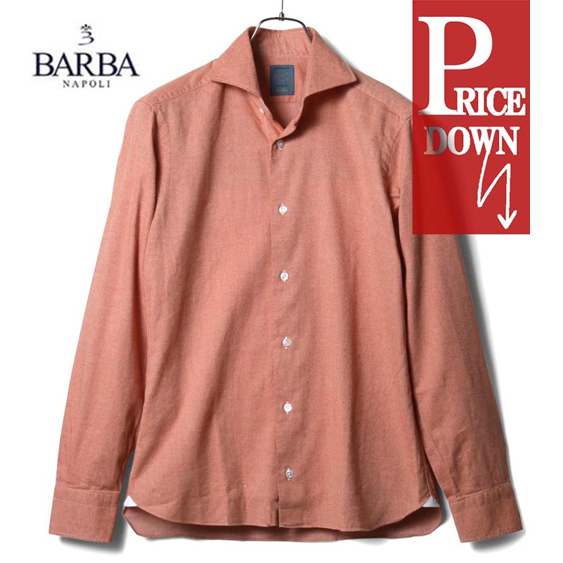 BARBA バーニーズニューヨーク別注　ストライプ ワイドカラーシャツ L相当 シャツ｜メンズウェア｜MEN'S（MEN'S）｜公式通販 バーニーズ
