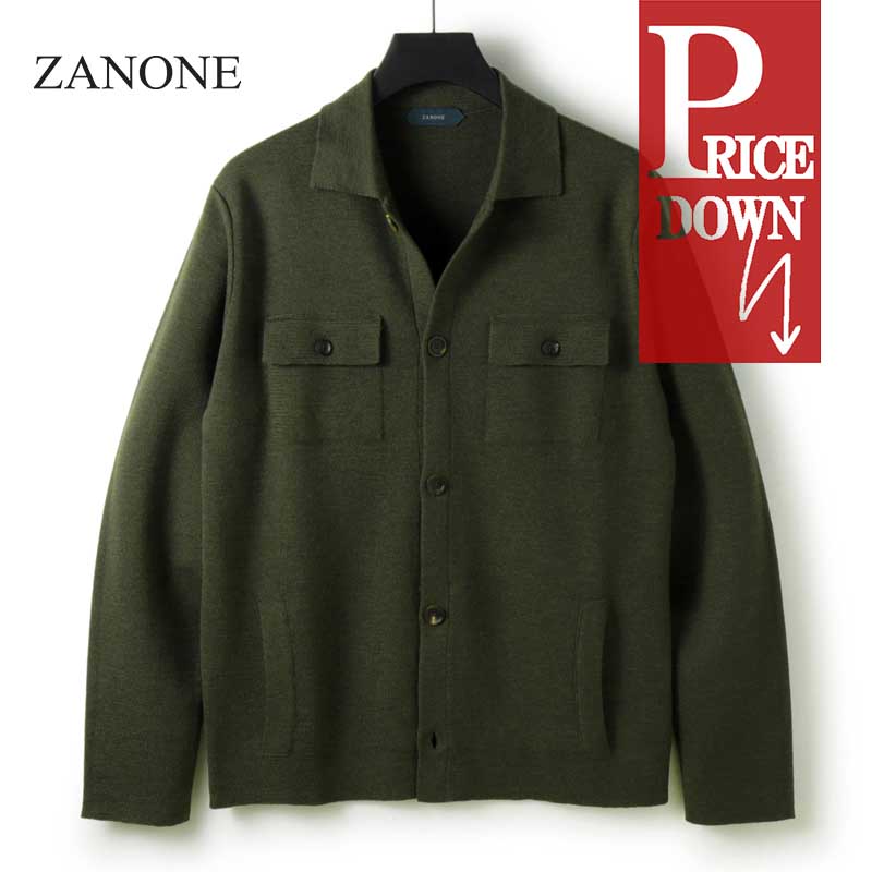 楽天市場】【40%OFF】ZANONE / ザノーネ｜ウールミラノリブCPO型ニット