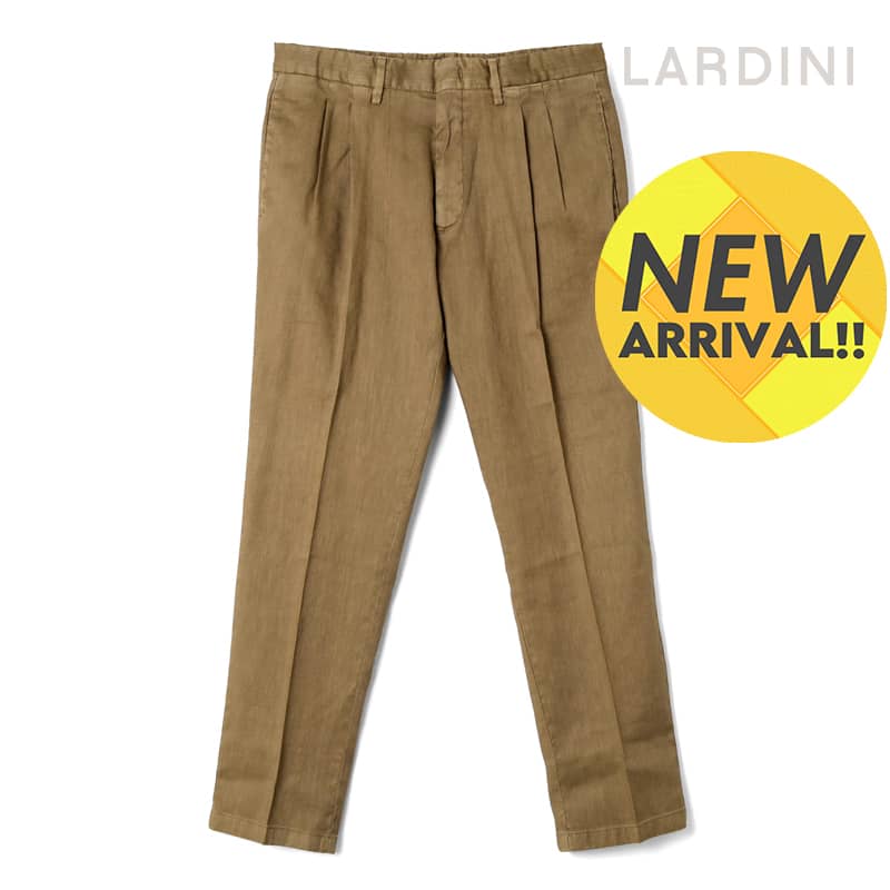 【楽天市場】LARDINI / ラルディーニ｜ウールコットンストレッチトロピカルサイドアジャスター付き1プリーツパンツ(N-40749/EMRP58492)｜（ベージュ）｜  春夏 ボトムス スラックス テーパードパンツ コットン ウール ウーステッド メンズ イタリア ...