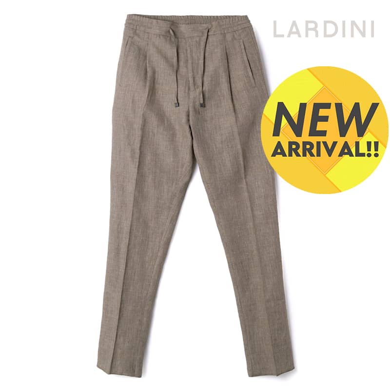 【楽天市場】LARDINI / ラルディーニ｜ウールコットンストレッチトロピカルサイドアジャスター付き1プリーツパンツ(N-40749/EMRP58492)｜（ベージュ）｜  春夏 ボトムス スラックス テーパードパンツ コットン ウール ウーステッド メンズ イタリア ...