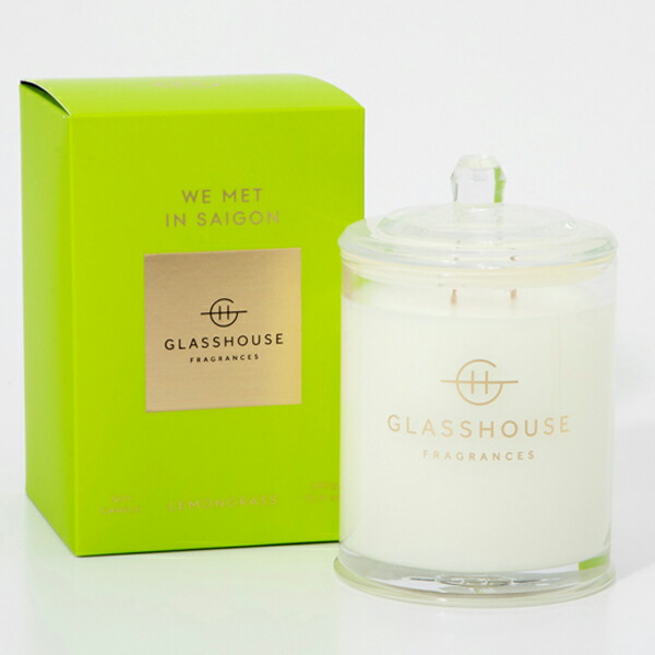 【最大P2倍・最大1500円OFFクーポン】グラスハウス GLASSHOUSE アロマキャンドル ラージ サイゴン 380g【当日発送_お休み中】