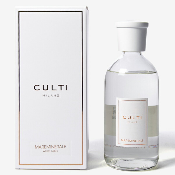 【最大P7倍・最大1500円OFFクーポン】 クルティ CULTI ホワイトレーベル MAREMINERALE マーレミネラーレ 500ml ディフューザー【当日発送_14時まで】|香水フレグランスPARFUM de EARTH