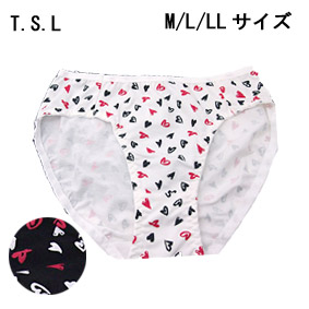 楽天市場 ショーツ ハート 赤 黒 プリントショーツ Mサイズ Lサイズ T S L ウィッシュルーム