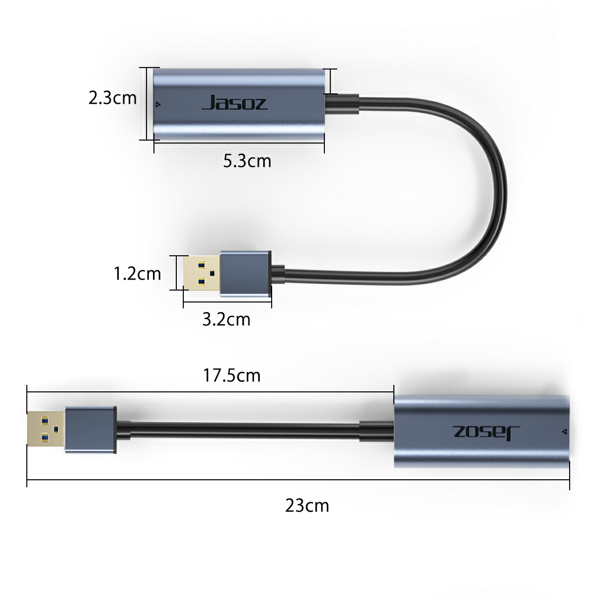 市場 USB3.0 有線LAN lanアダプター 10 1000Mbps 100 高速伝送